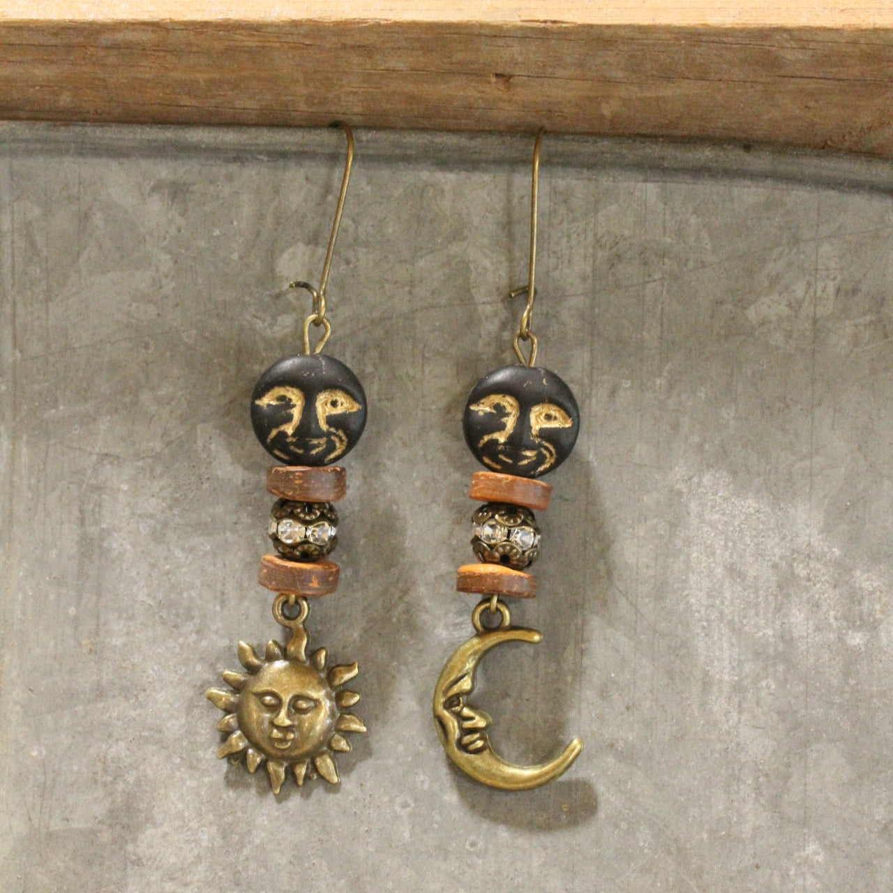 I'm Watching You Moon Dangle Earrings
