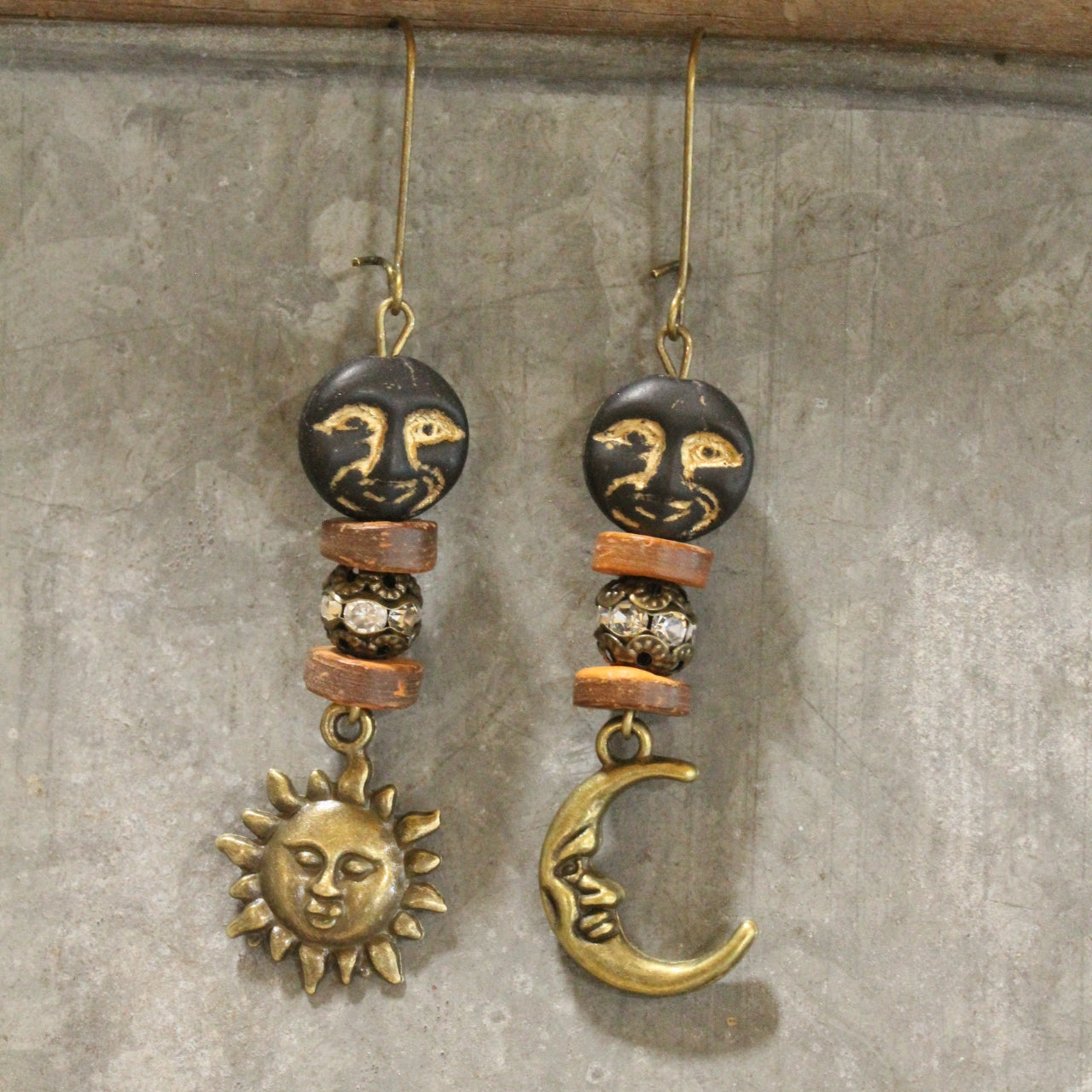 I'm Watching You Moon Dangle Earrings