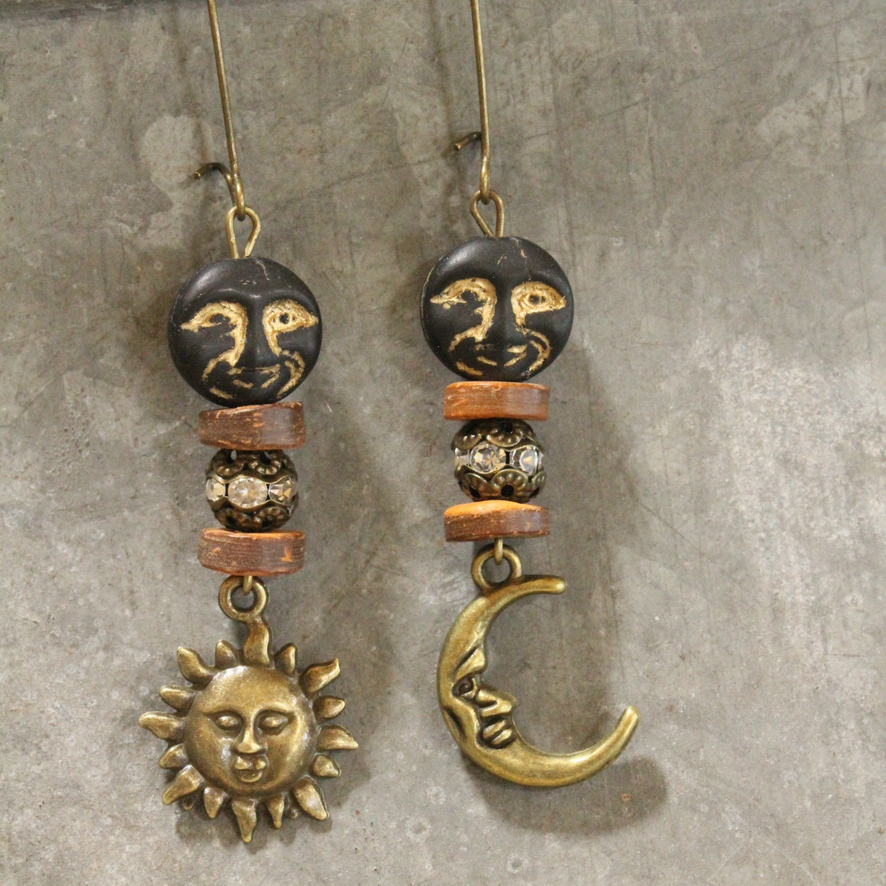 I'm Watching You Moon Dangle Earrings