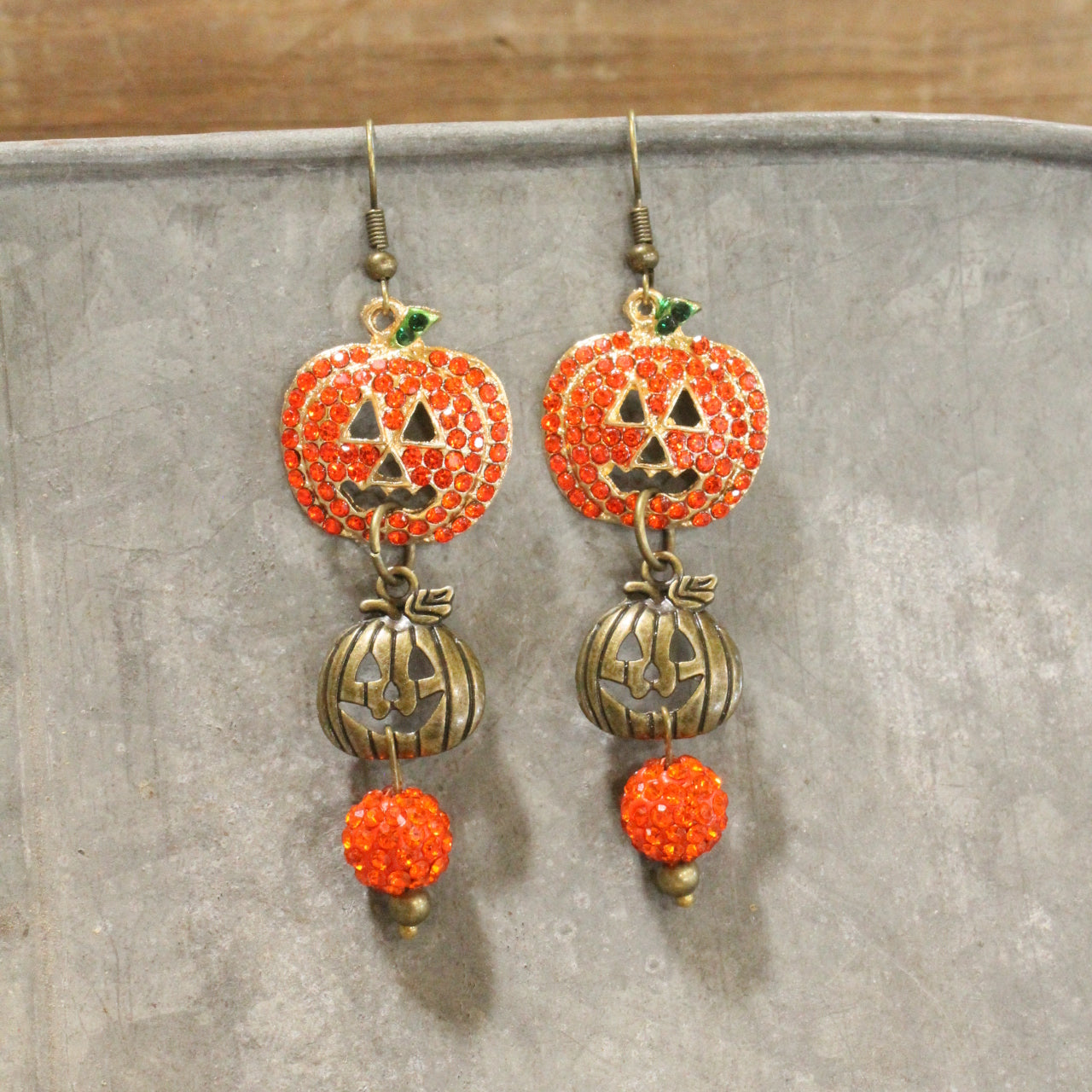 Not Just Jack Pumpkin Dangle Earrings