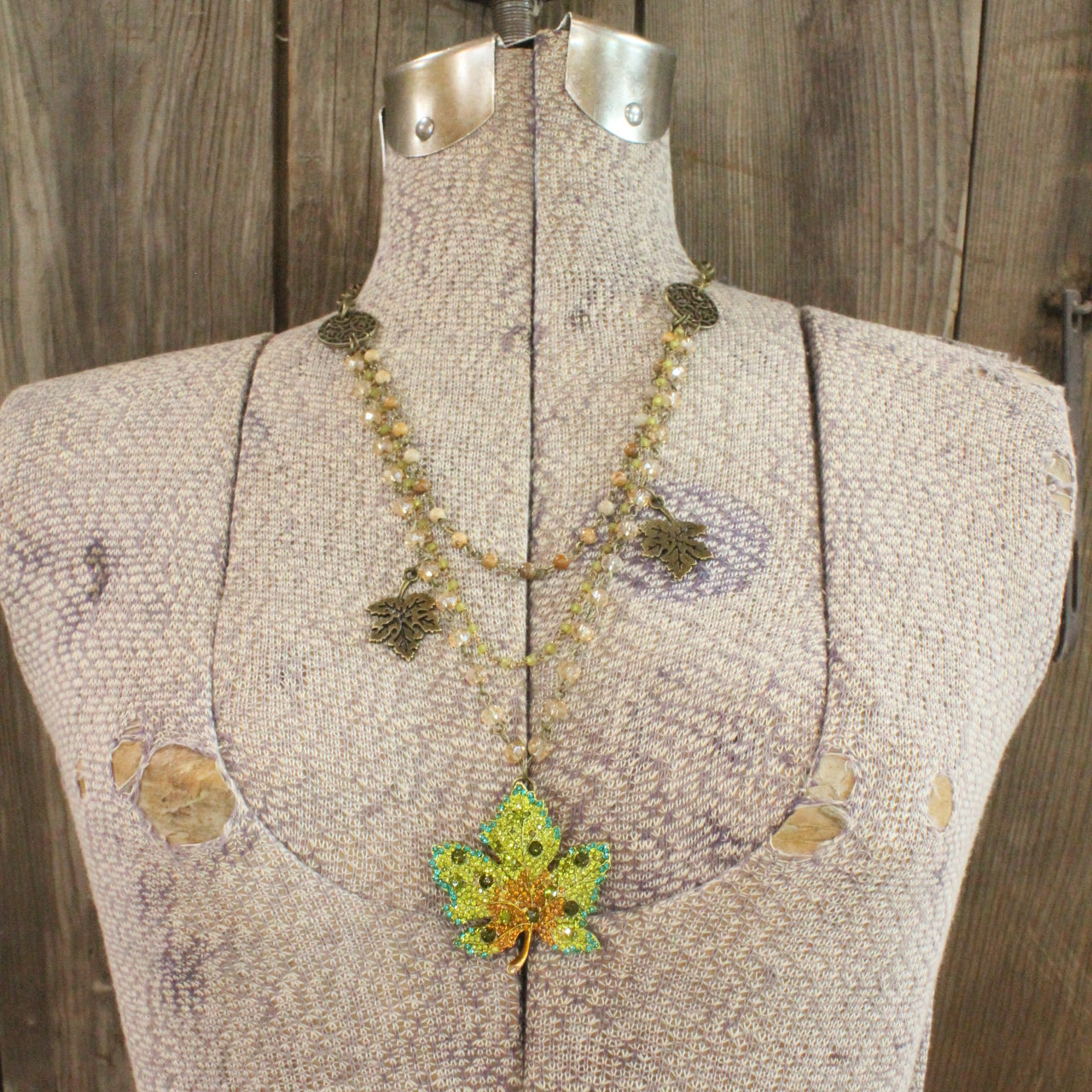 Changing Colors Triple Layered Necklace