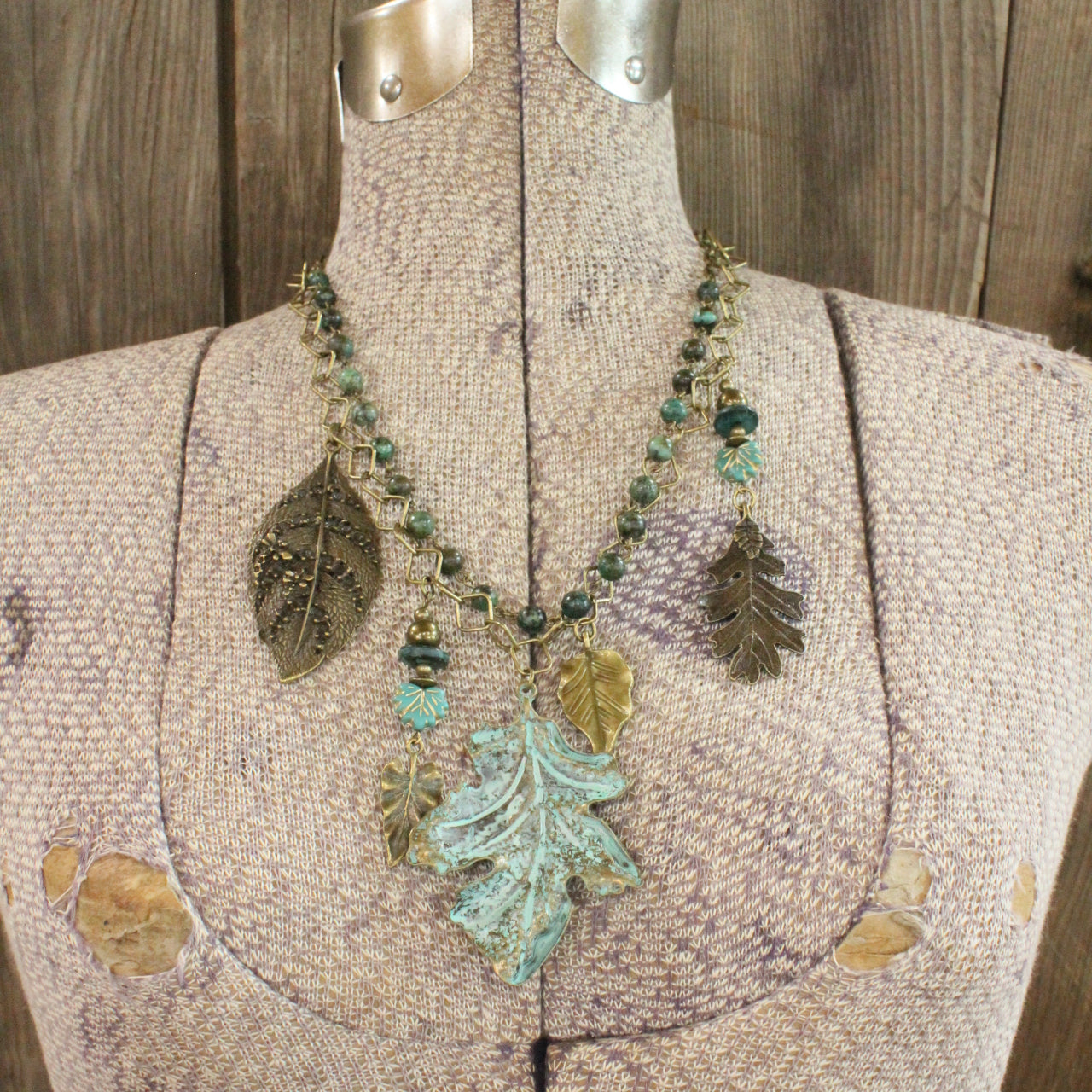Changing Leaves Fall Layered Necklace