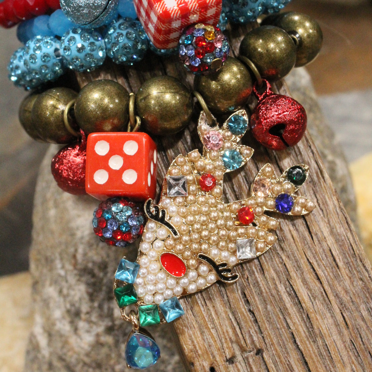 Dazzling Deer Charm'd Bracelet Set
