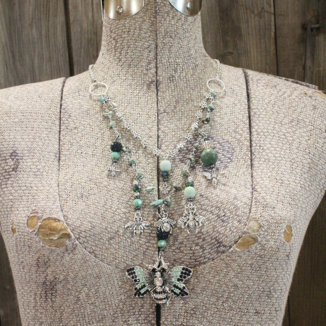 Buzzing By Bee Layered Necklace
