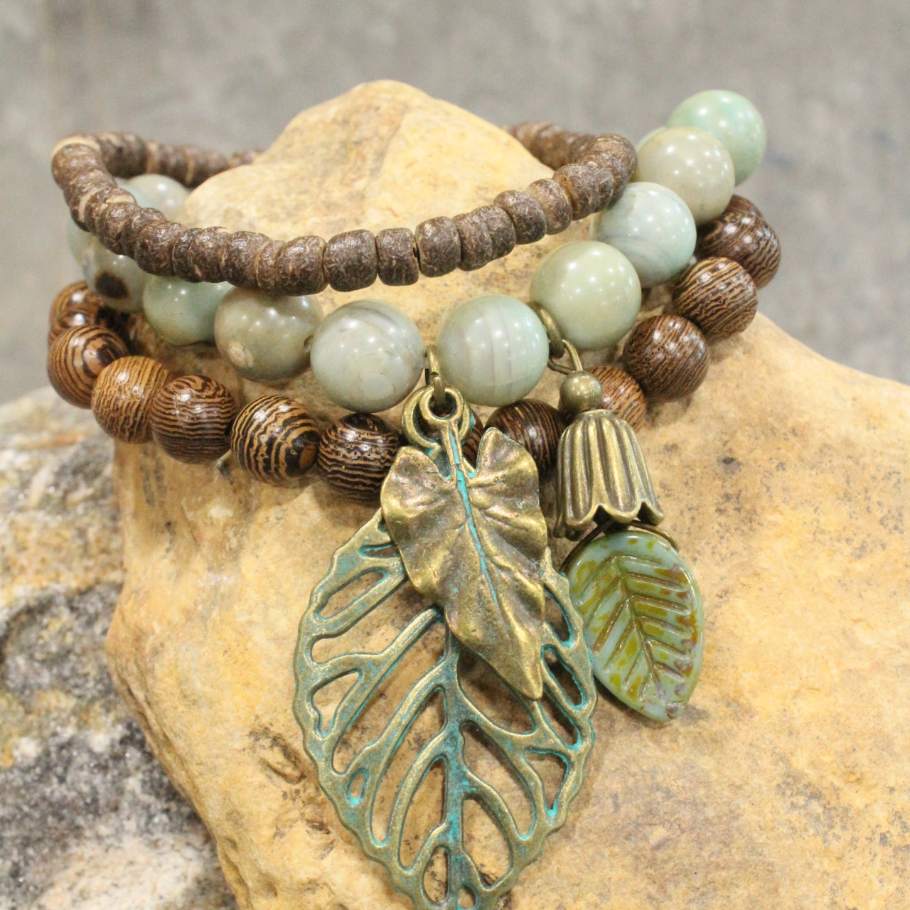 Changing Leaves Fall Stretch Bracelet Set
