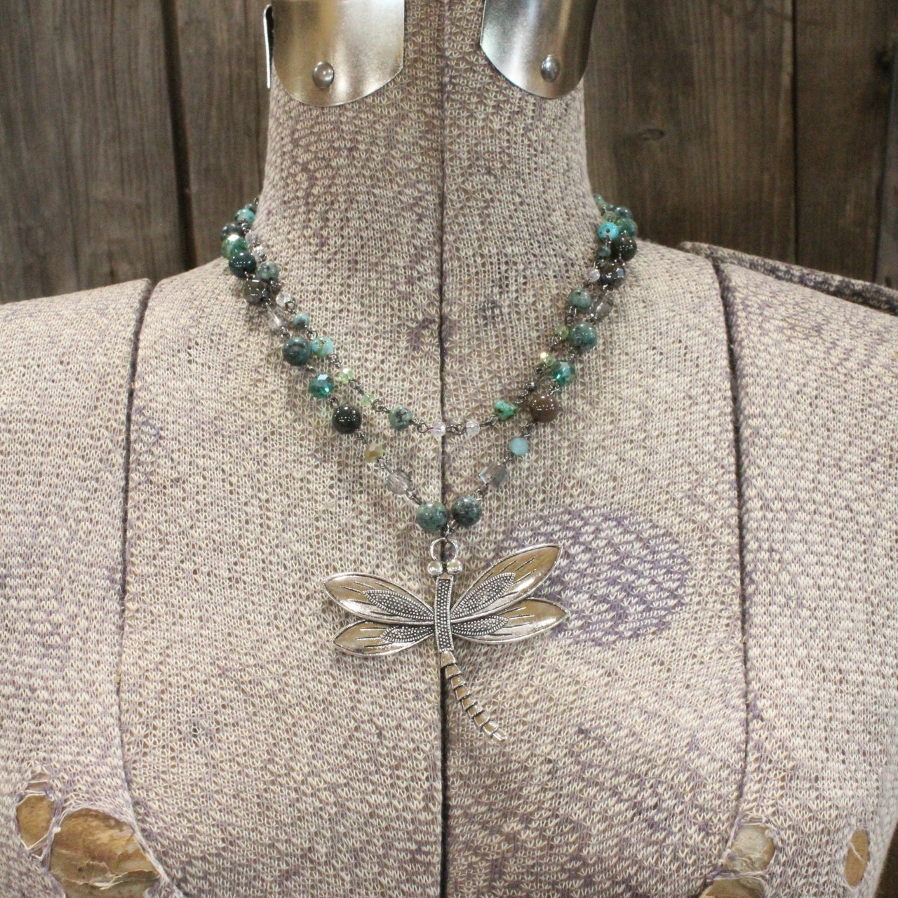 Above & Beyond Dragonfly Layered Necklace
