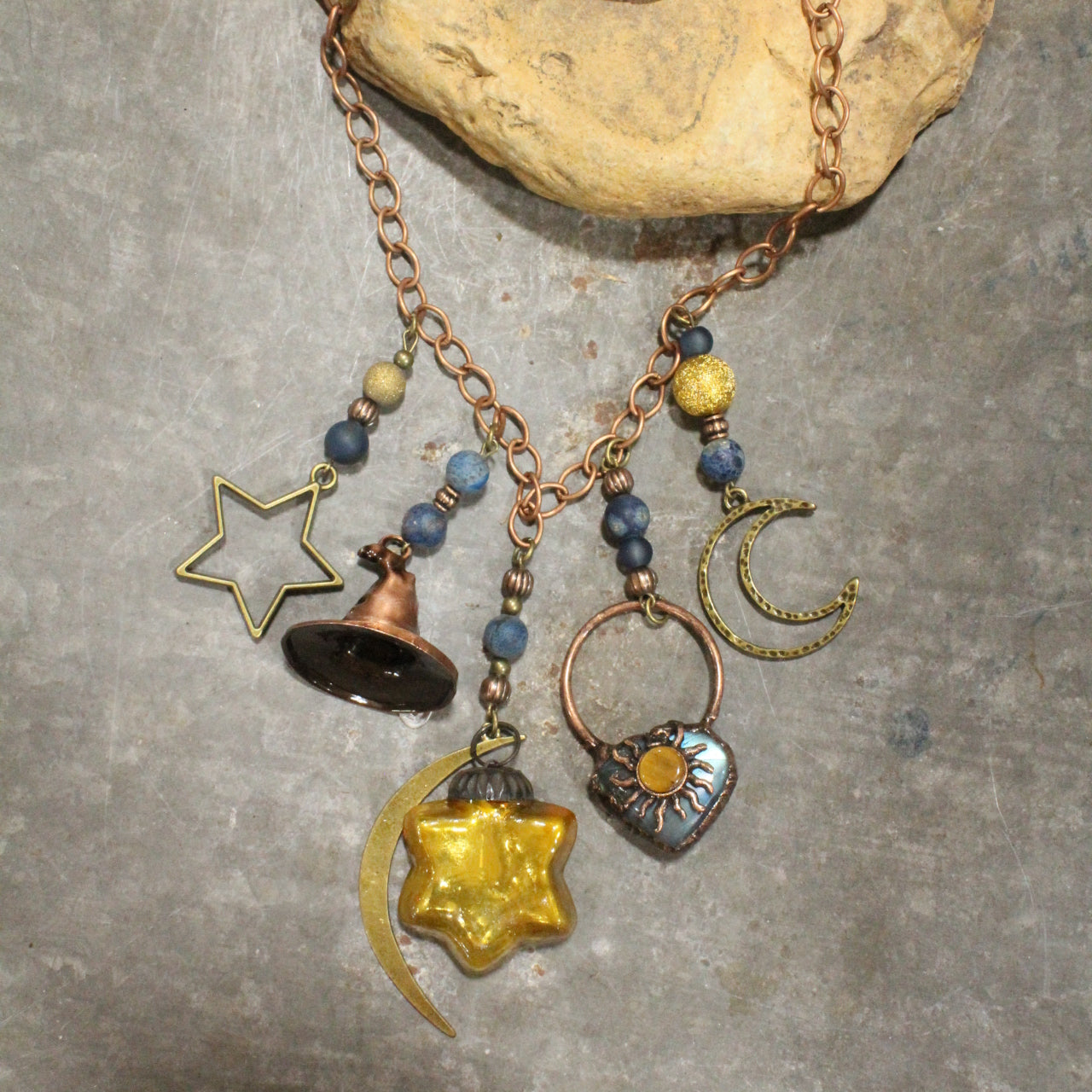 Where The Sun & Moon Meet Witch Charm'd Necklace
