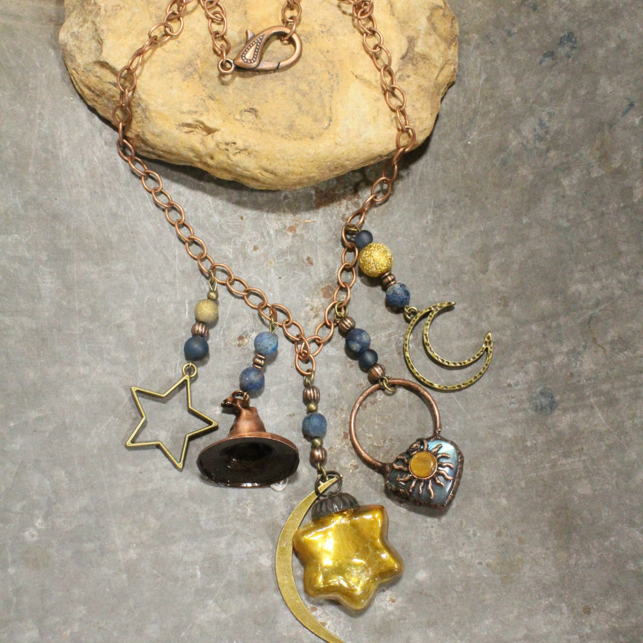 Where The Sun & Moon Meet Witch Charm'd Necklace