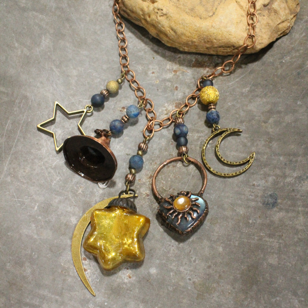 Where The Sun & Moon Meet Witch Charm'd Necklace