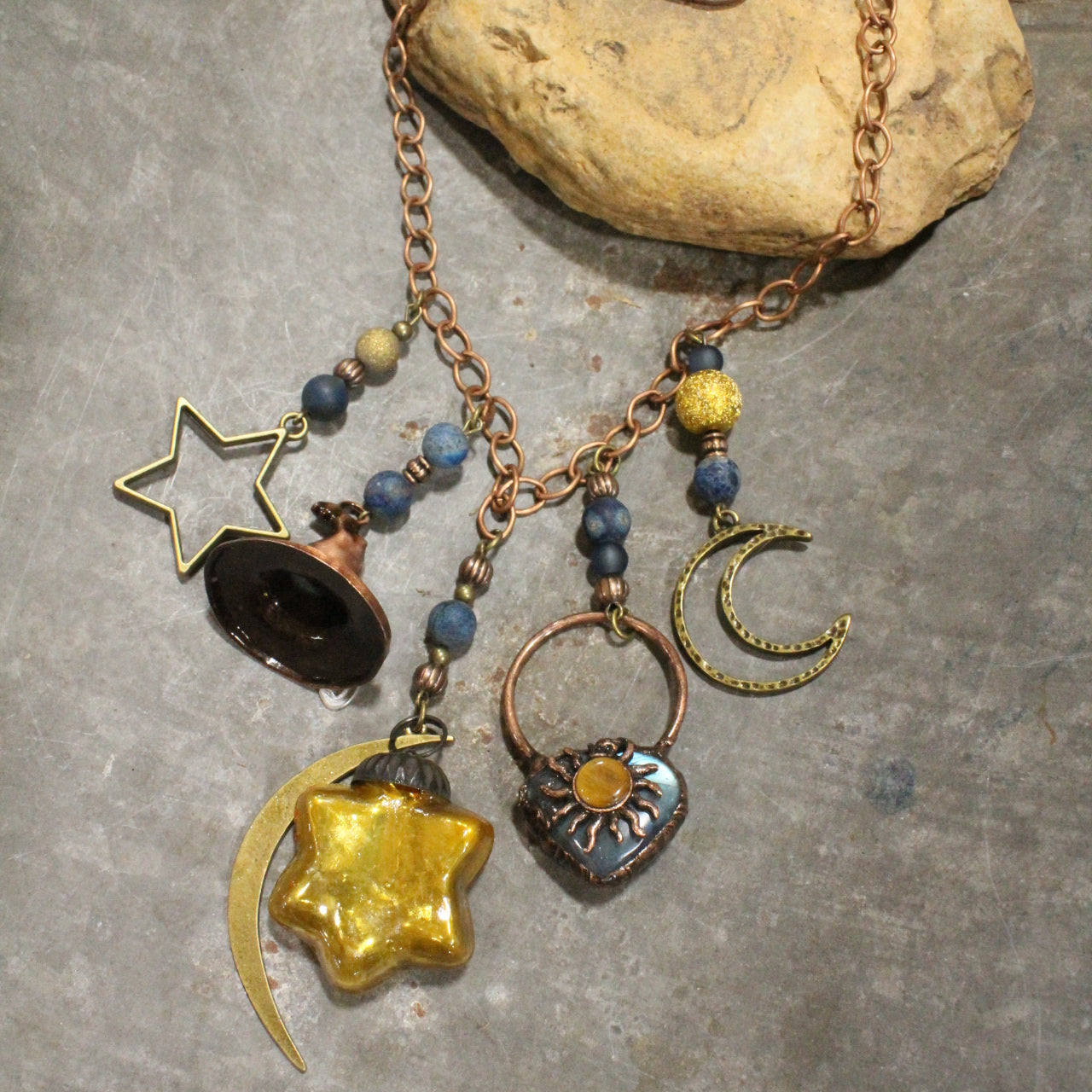 Where The Sun & Moon Meet Witch Charm'd Necklace