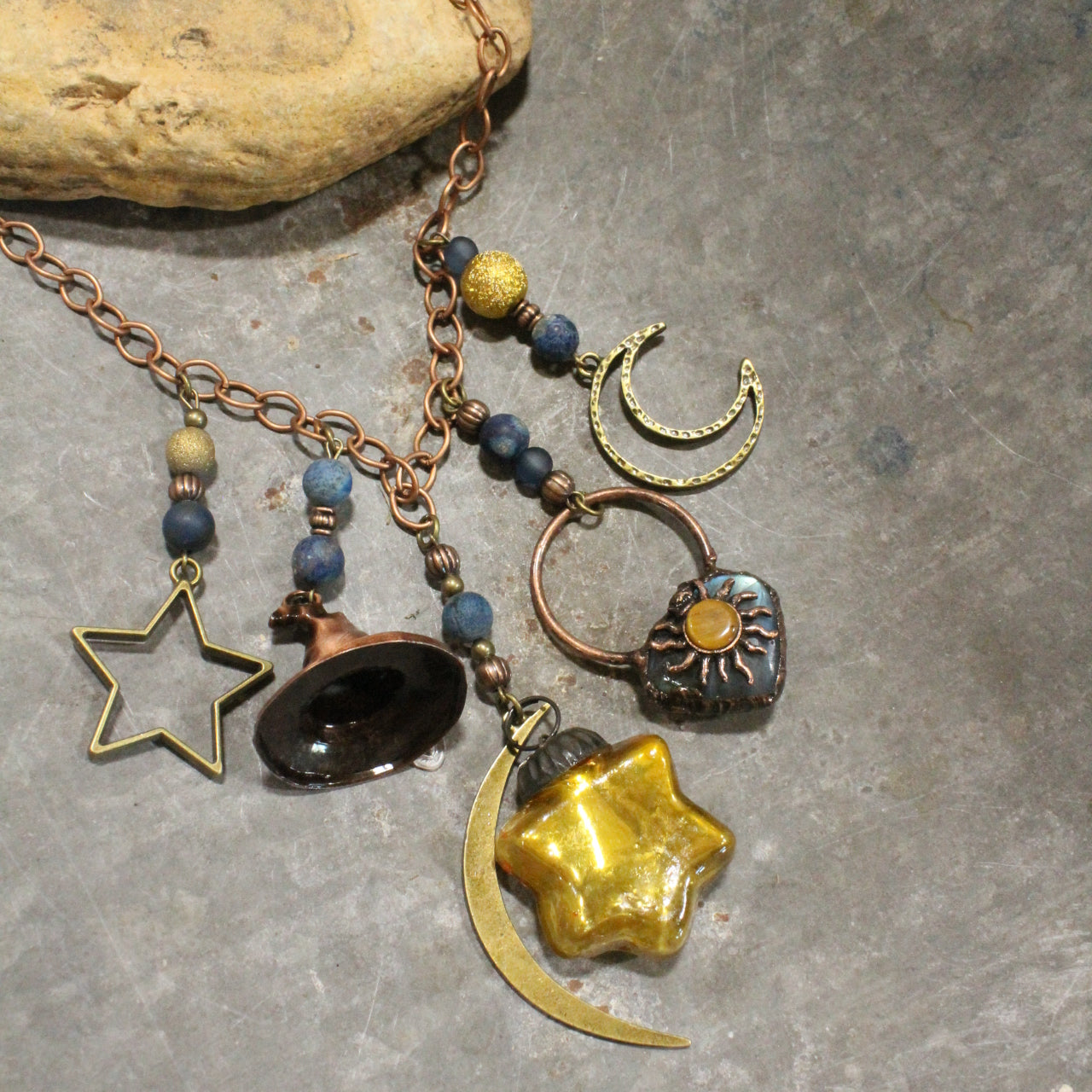 Where The Sun & Moon Meet Witch Charm'd Necklace