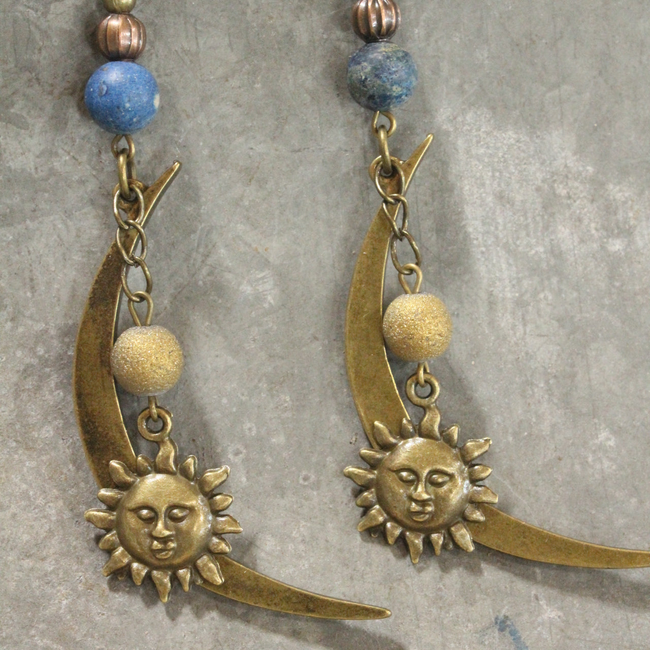 Where The Sun & Moon Meet Dangle Drop Earrings