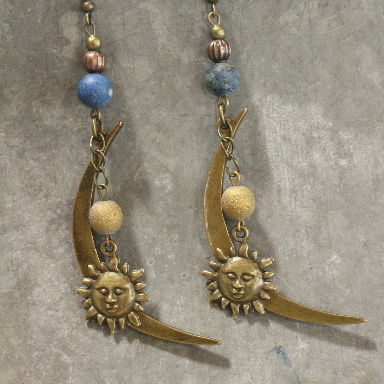 Where The Sun & Moon Meet Dangle Drop Earrings