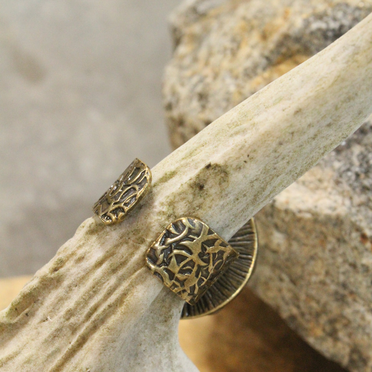 Bohemian Sunrise Red Stone Open Size Ring