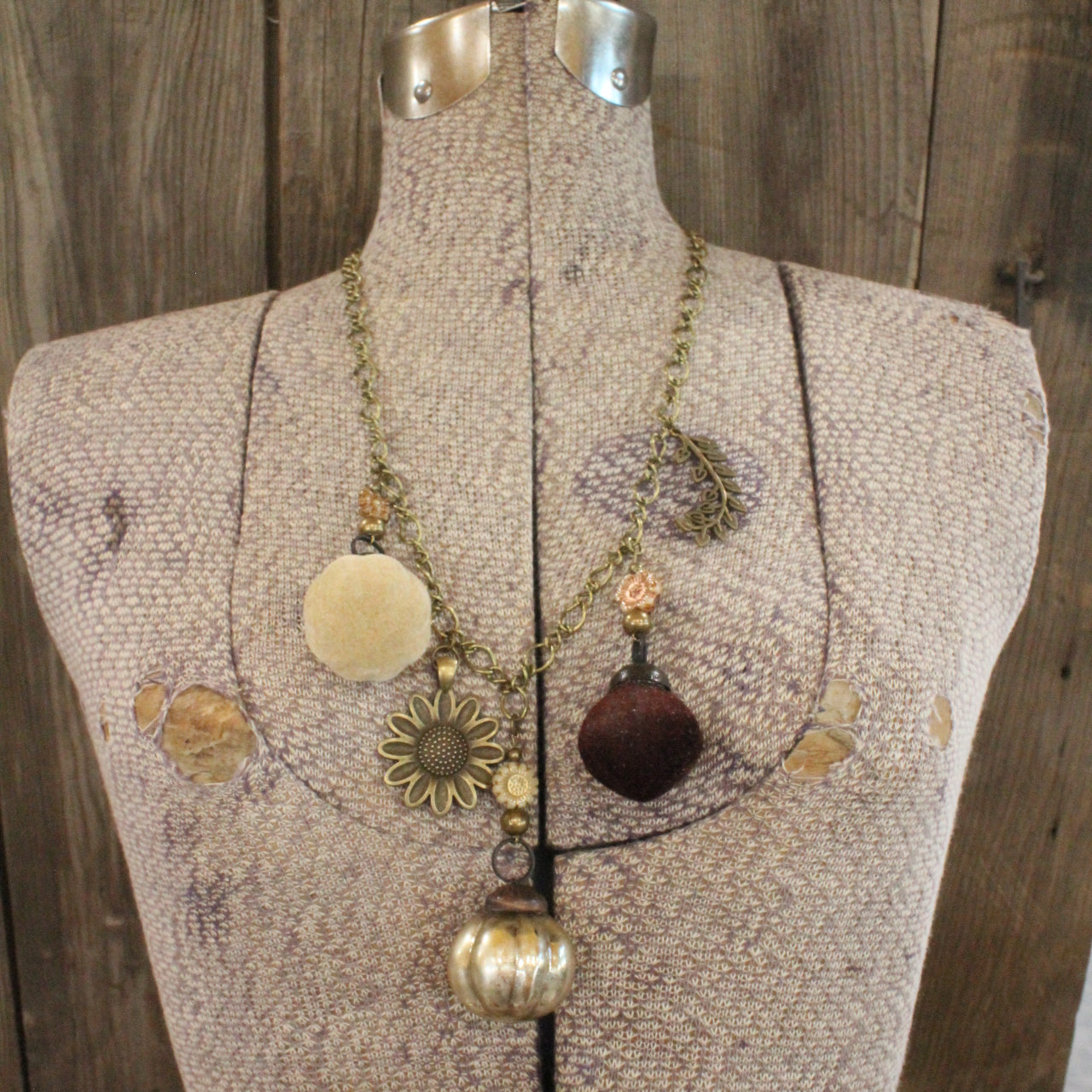 Pumpkins, Gourds, & Sunflowers Oh My... Necklace