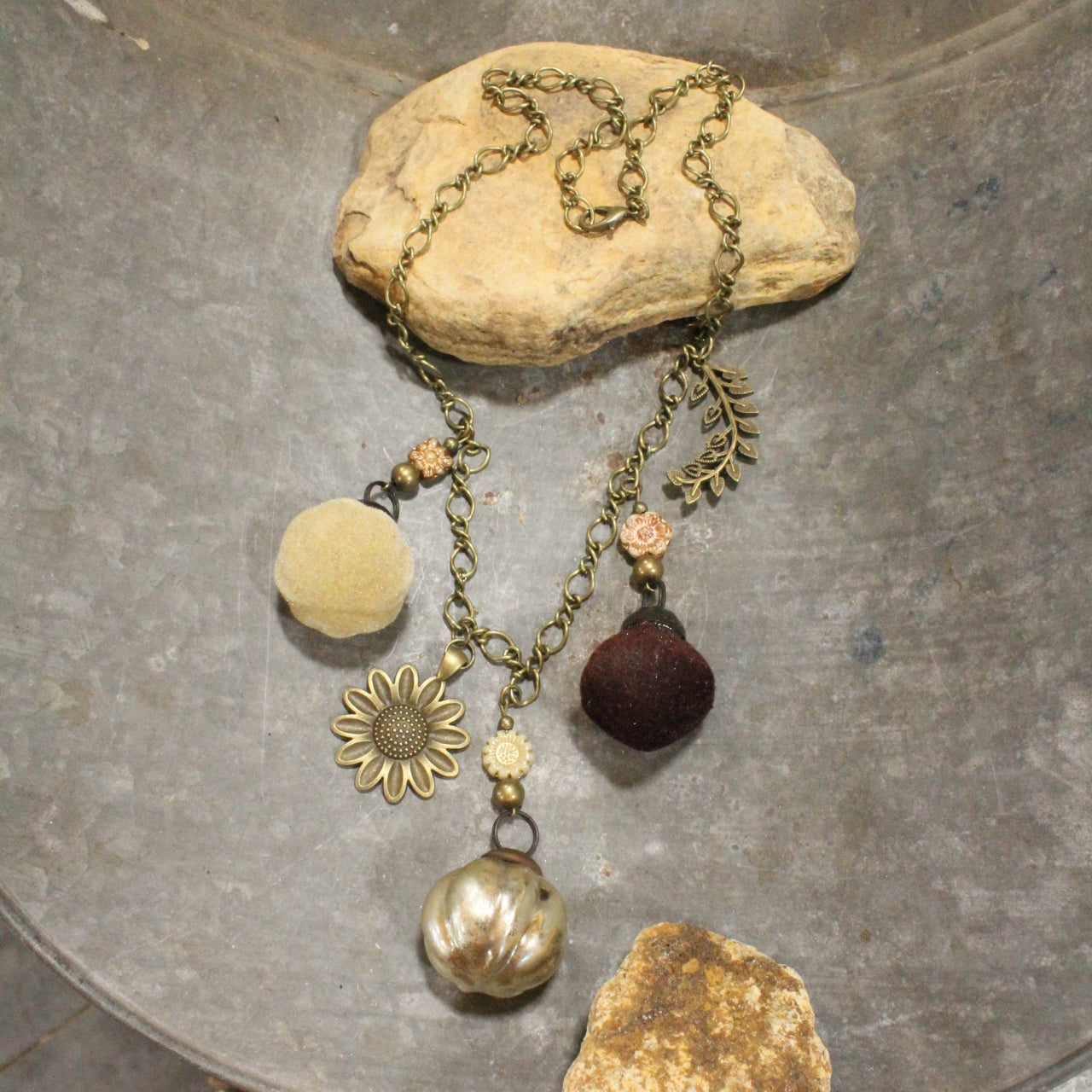 Pumpkins, Gourds, & Sunflowers Oh My... Necklace