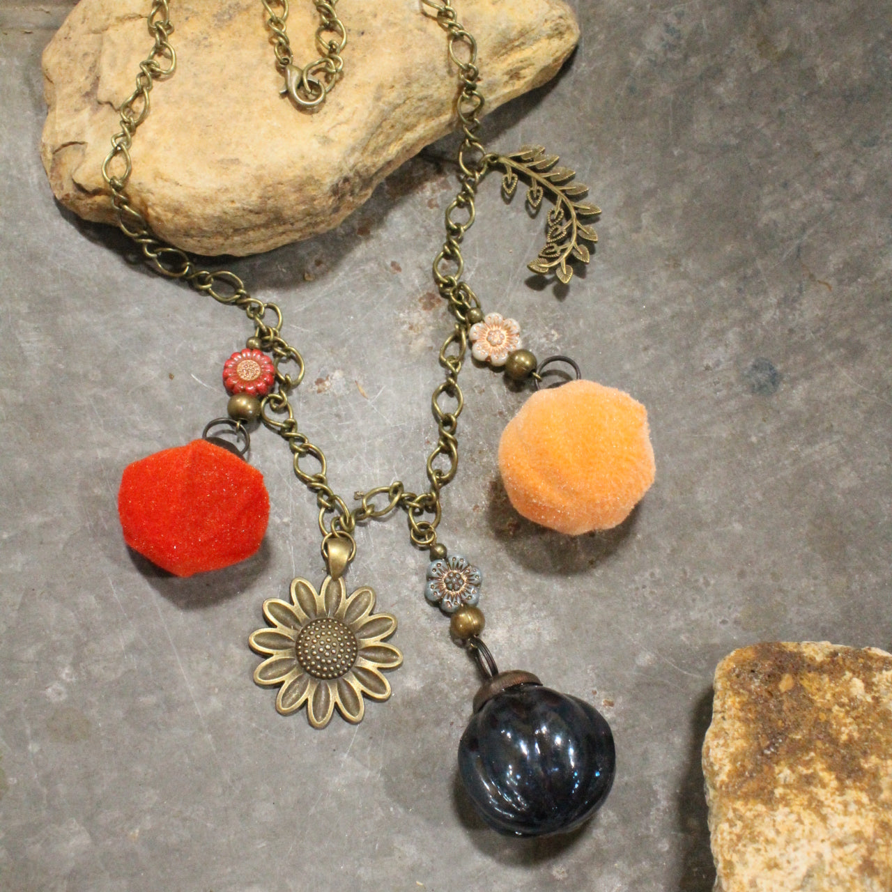 Pumpkins, Gourds, & Sunflowers Oh My... Necklace