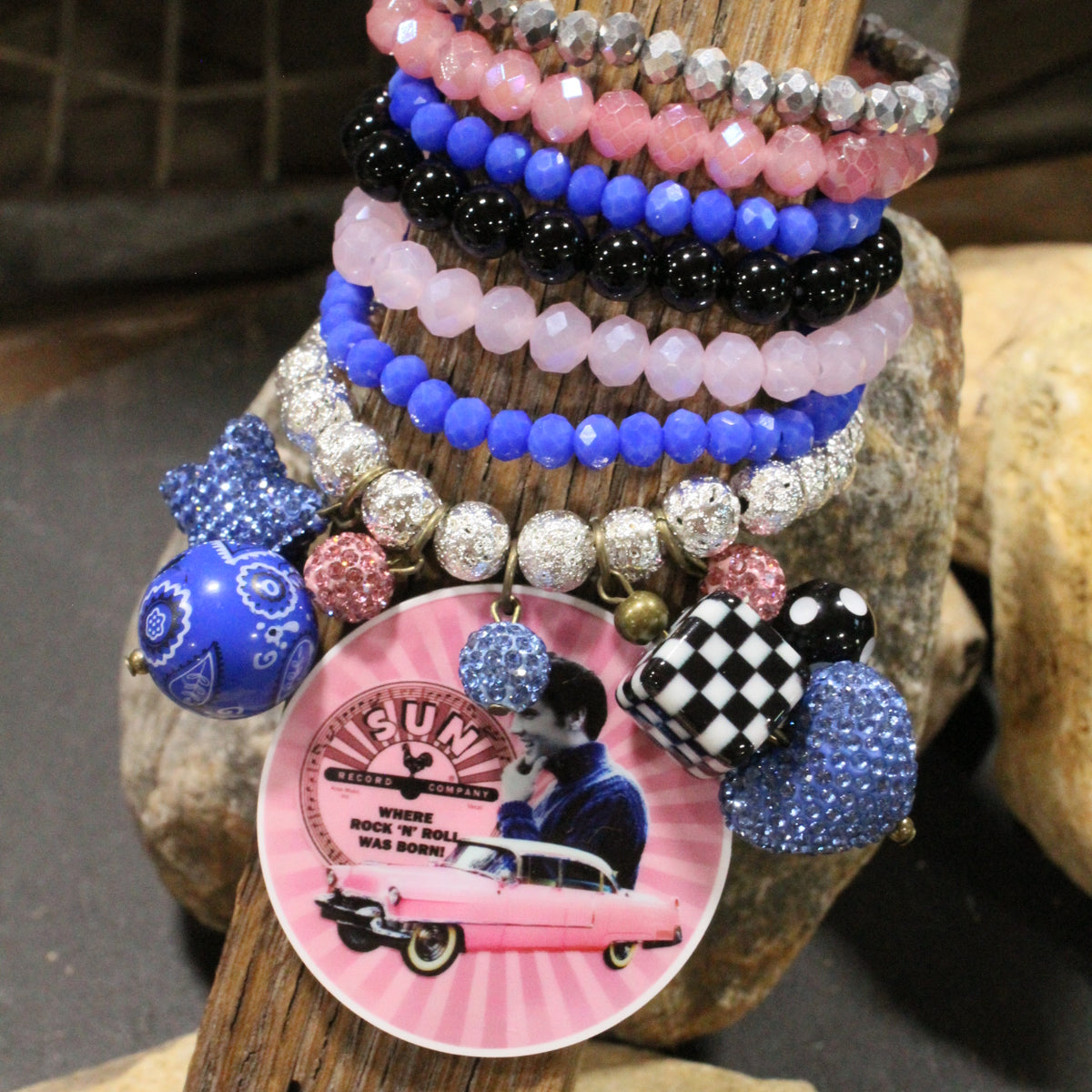 Headed To Memphis With Elvis Charm'd Bracelet Set