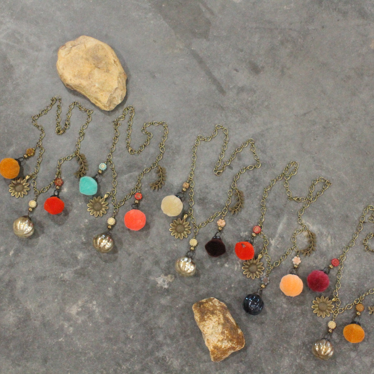 Pumpkins, Gourds, & Sunflowers Oh My... Necklace