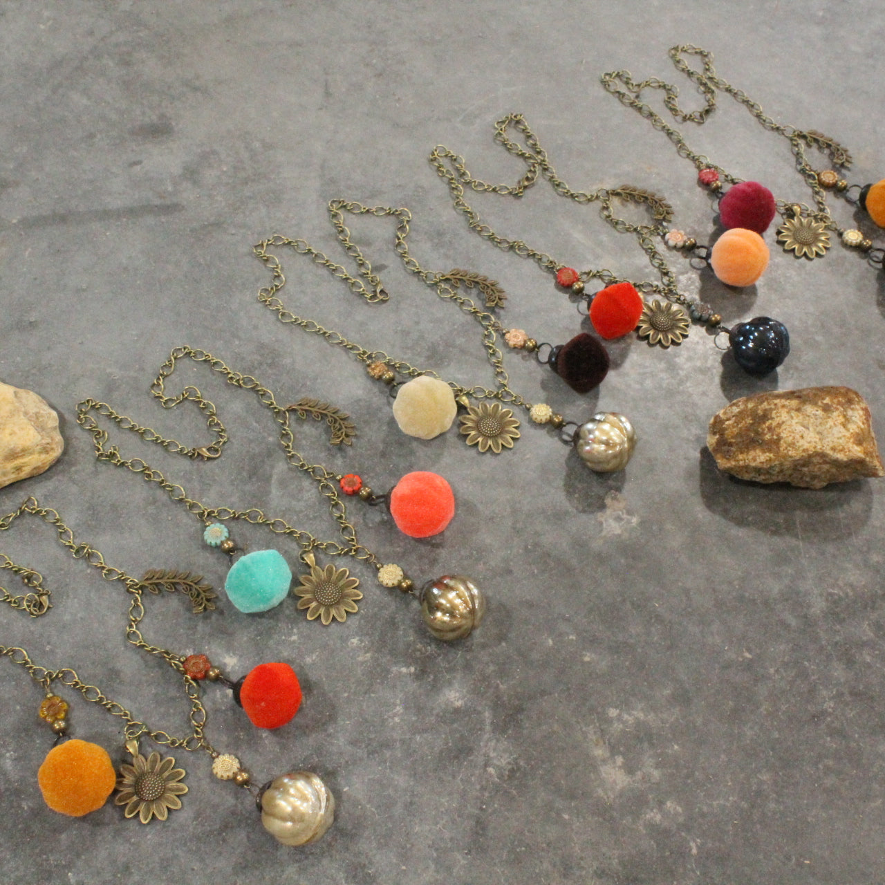 Pumpkins, Gourds, & Sunflowers Oh My... Necklace