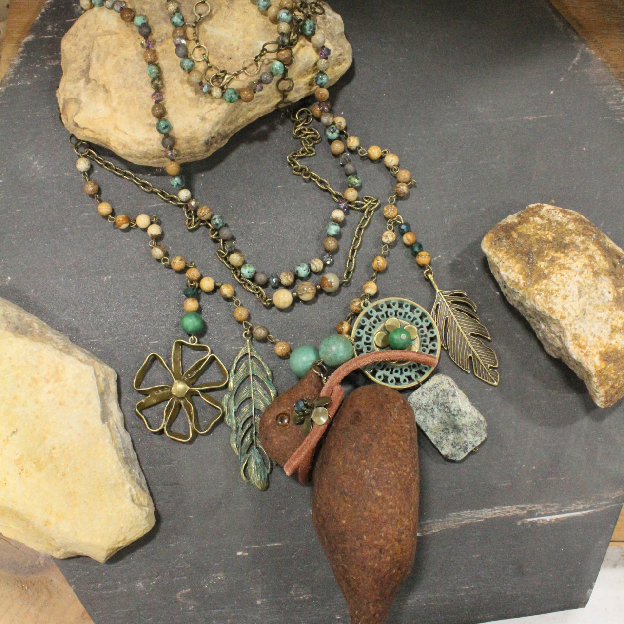 One Of A Kind Duck Duck Goose Layered Necklace