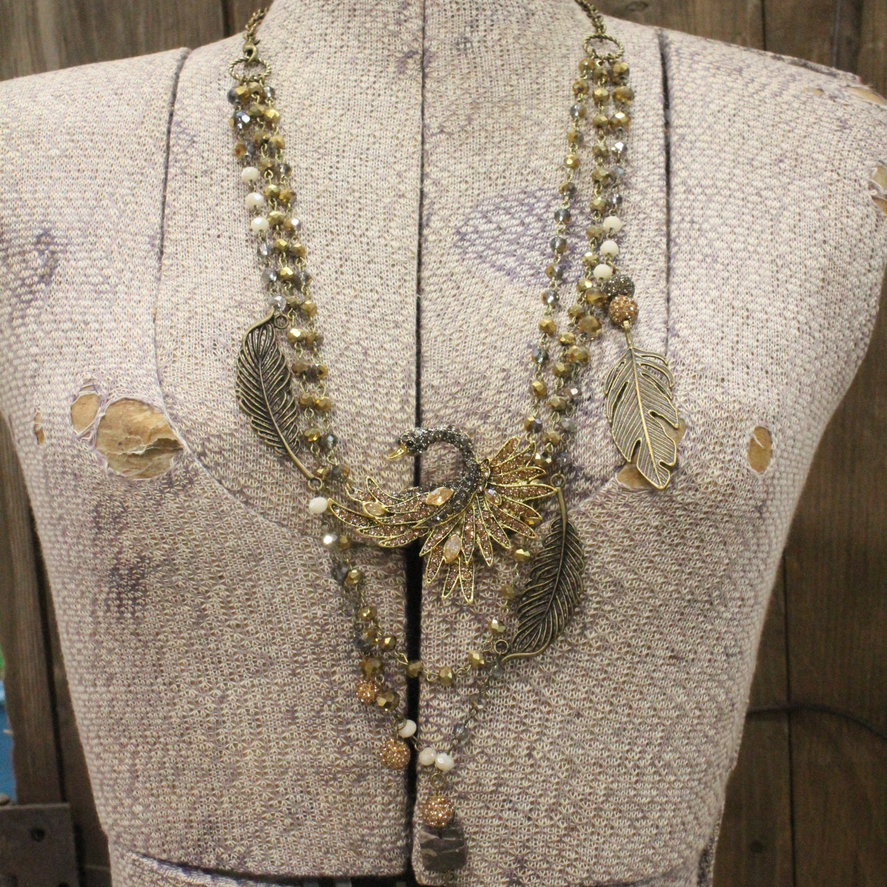 Taking Flight Canadian Goose Layered Necklace