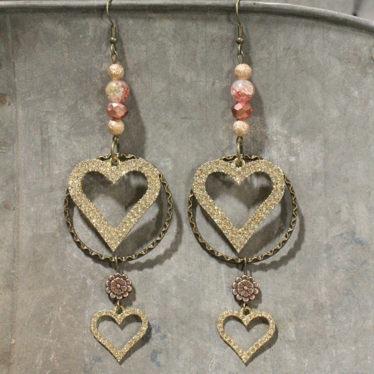 Run A Way Hare Blushing Dangle Earrings