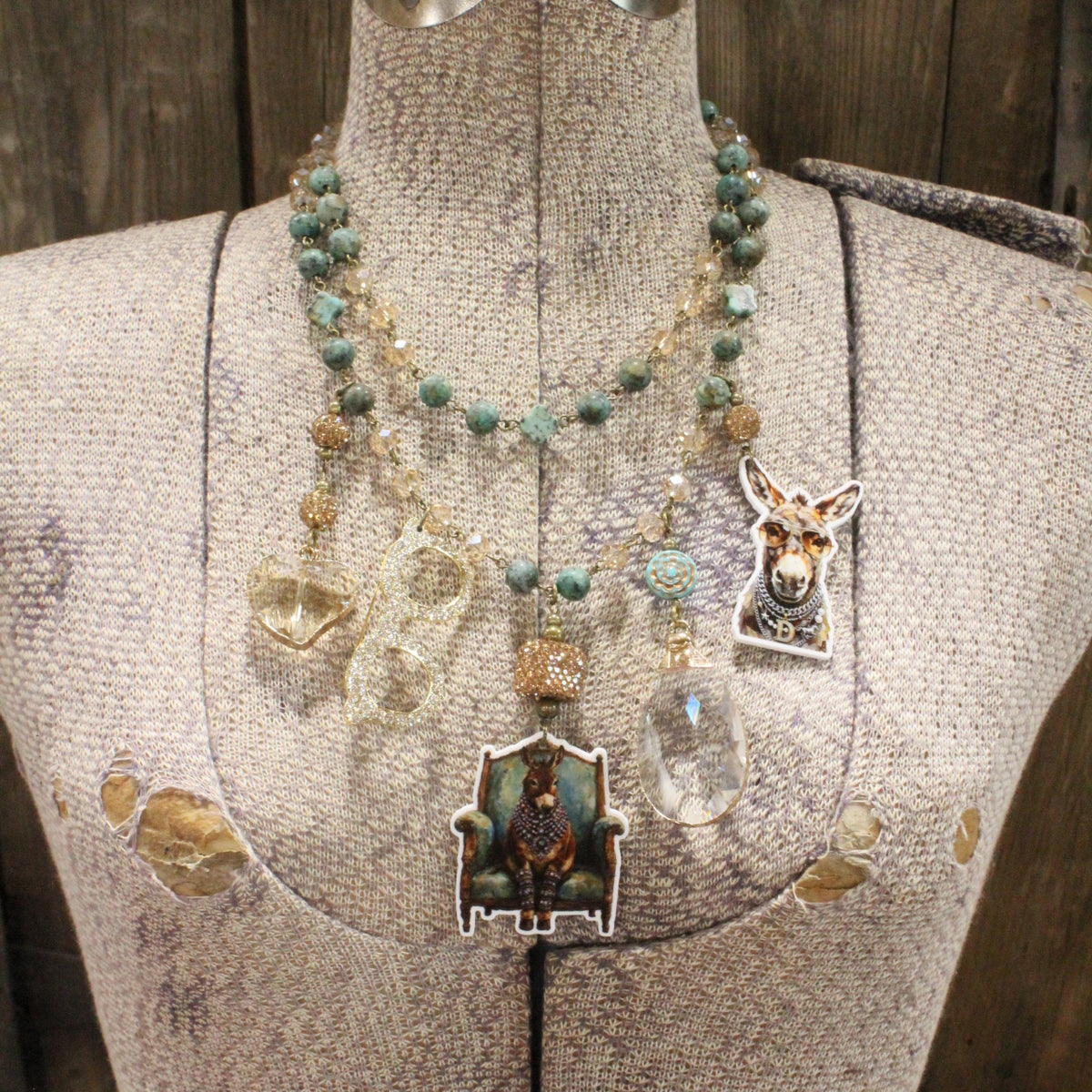 Crazy Donkey Days Charm'd Necklace