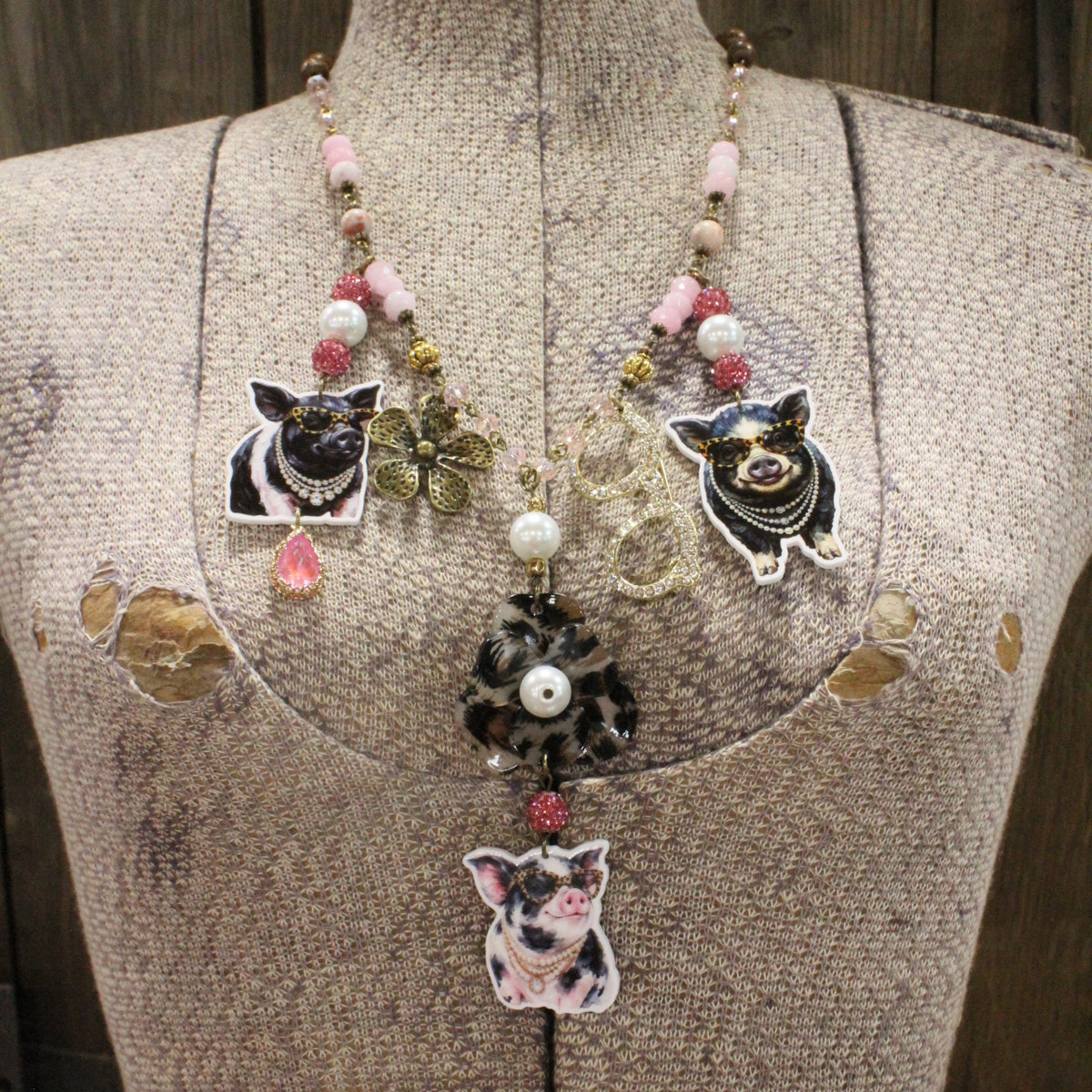 Crazy Hog Wash Days Charm'd Necklace