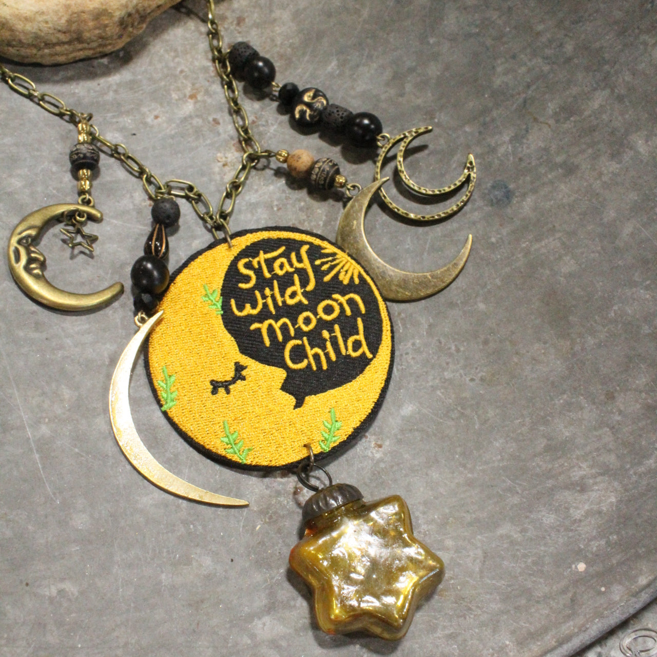 STAY WILD MOON CHILD... Charm'd Necklace