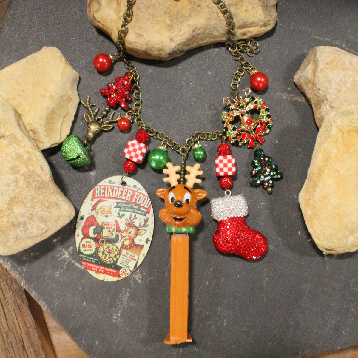 Reindeer Pez Charm'd Necklace