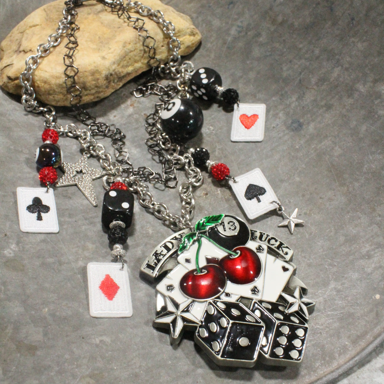 One Lucky Lady Charm'd Necklace