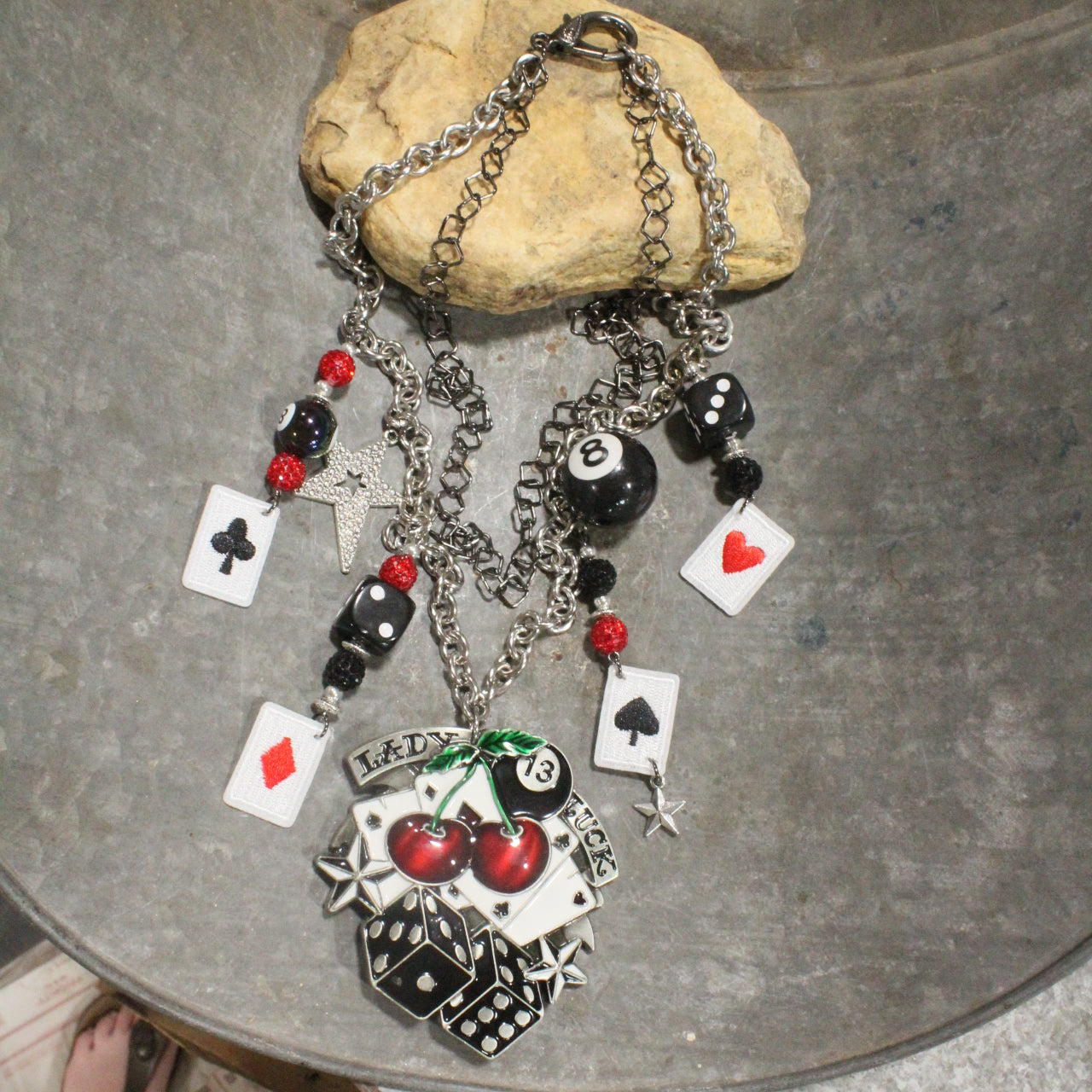 One Lucky Lady Charm'd Necklace