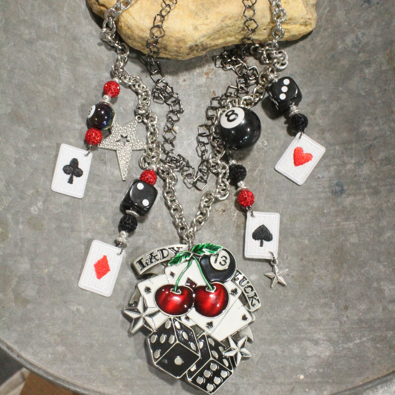One Lucky Lady Charm'd Necklace