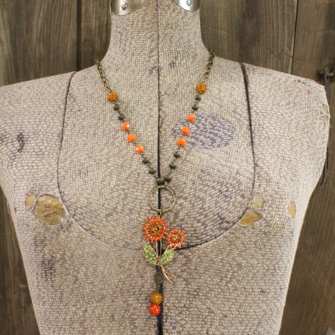 Sunflower Season Layered Necklace