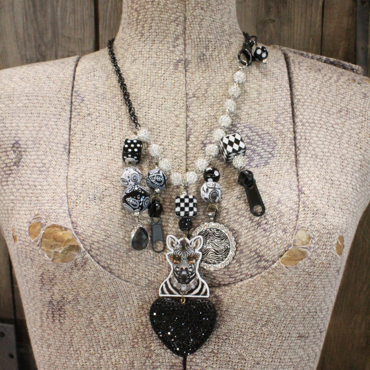 Crazy Zebra Days Charm'd Necklace