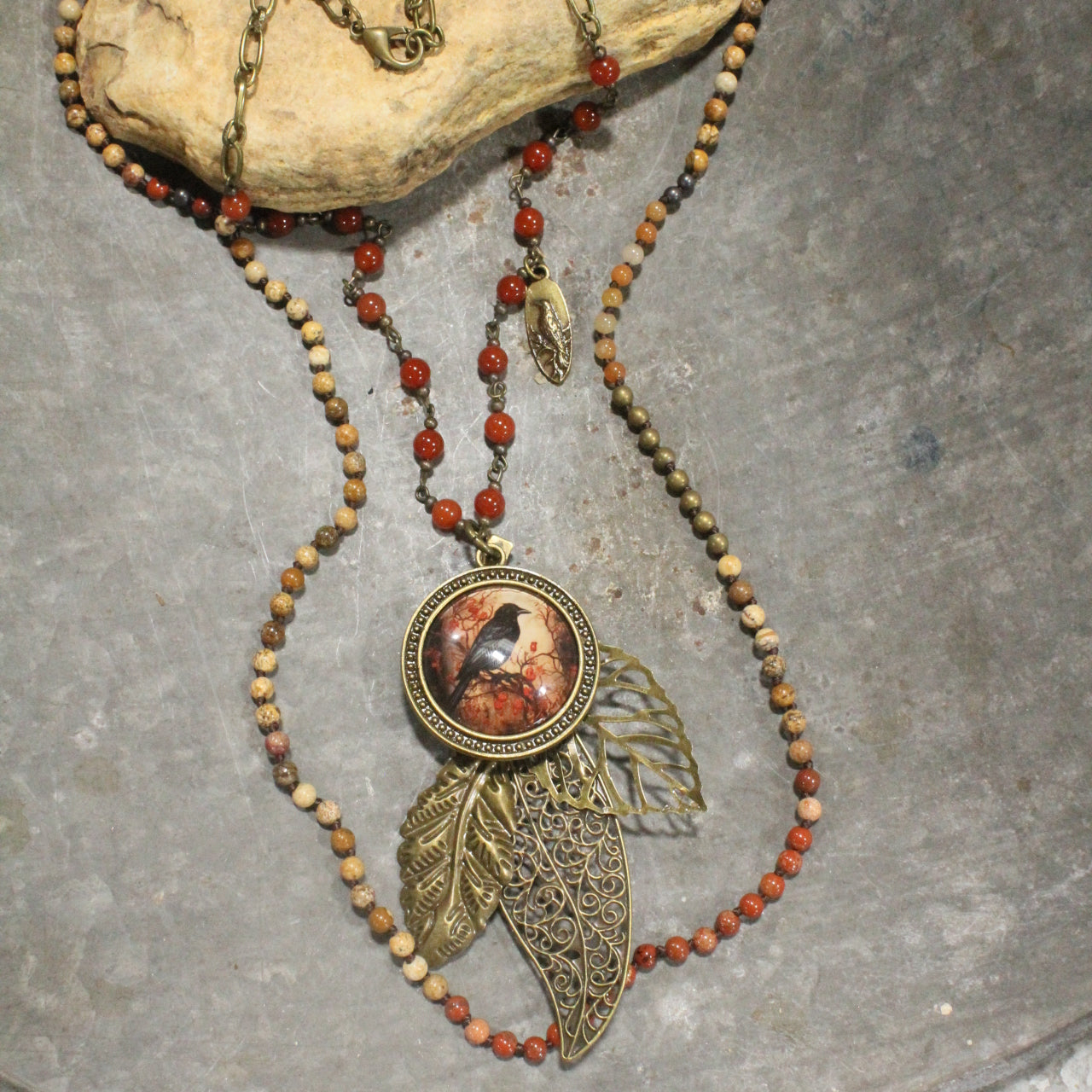 Crow Calling Layered Necklace
