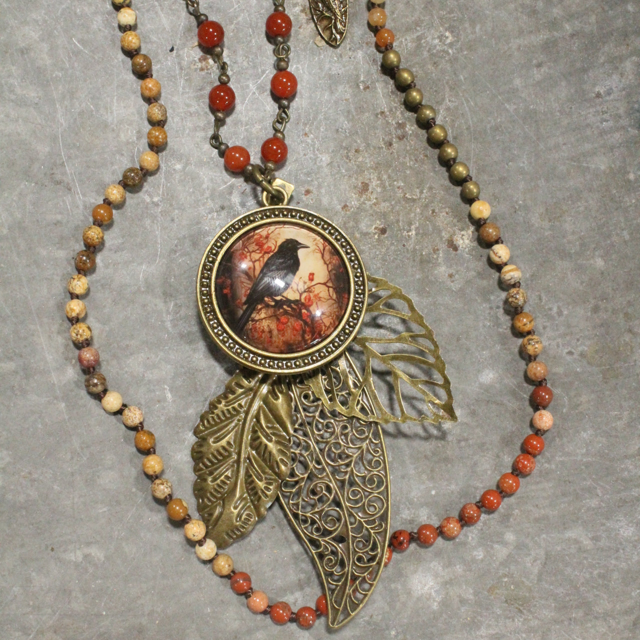 Crow Calling Layered Necklace