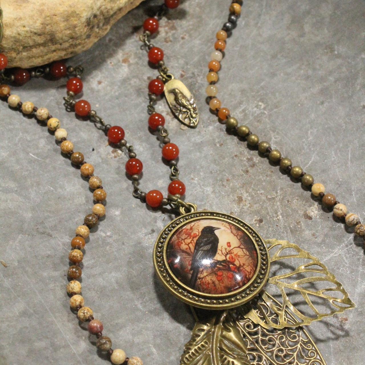 Crow Calling Layered Necklace