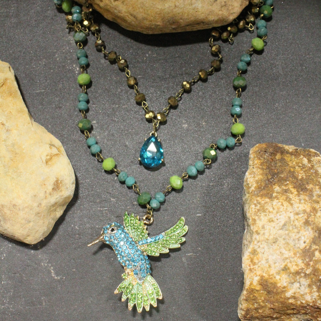 Graceful As A Hummingbird Layered Necklace
