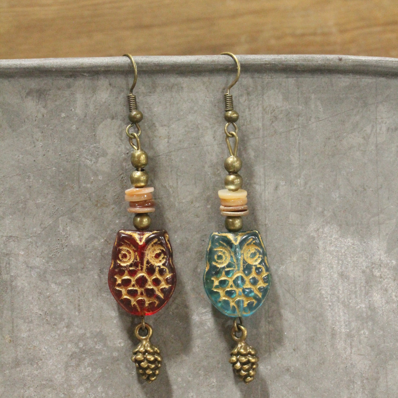 Czech Out These Hooters Dangle Drop Earrings