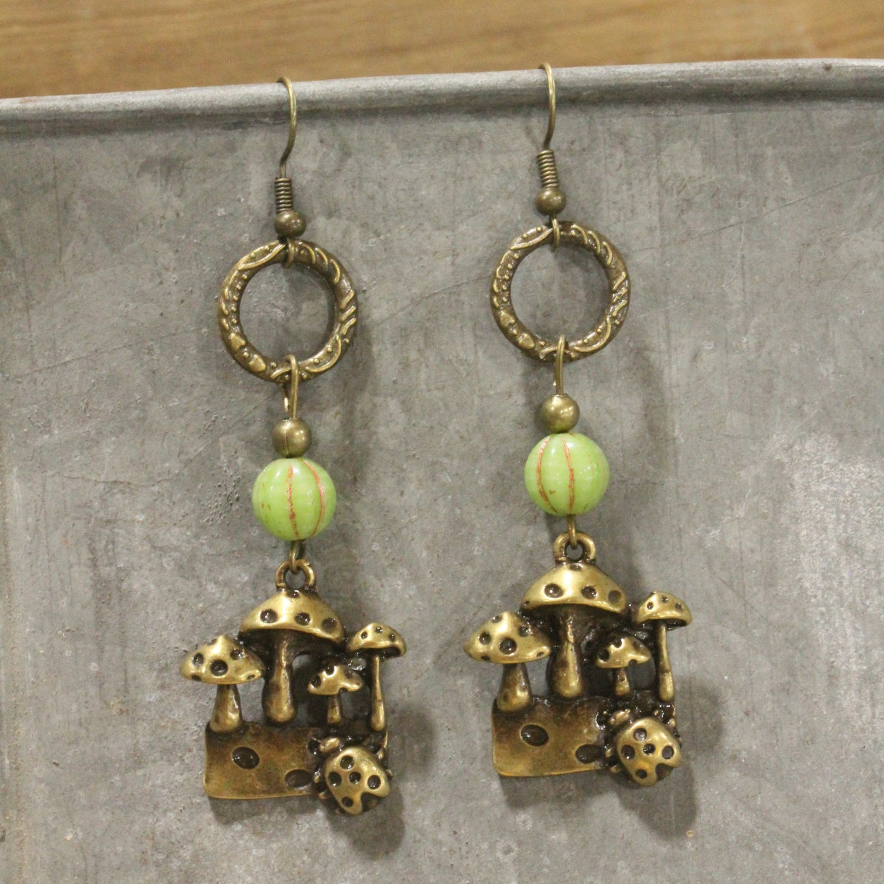 Mushroom Season Dangle Drop Earrings