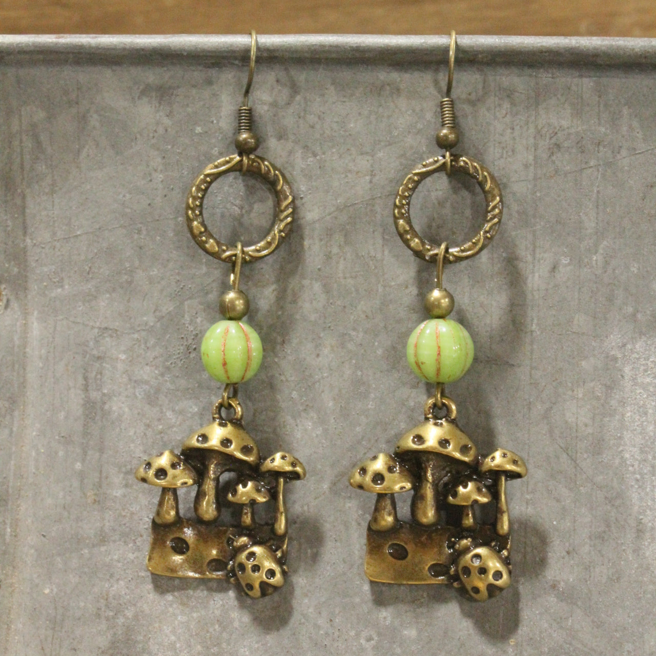 Mushroom Season Dangle Drop Earrings
