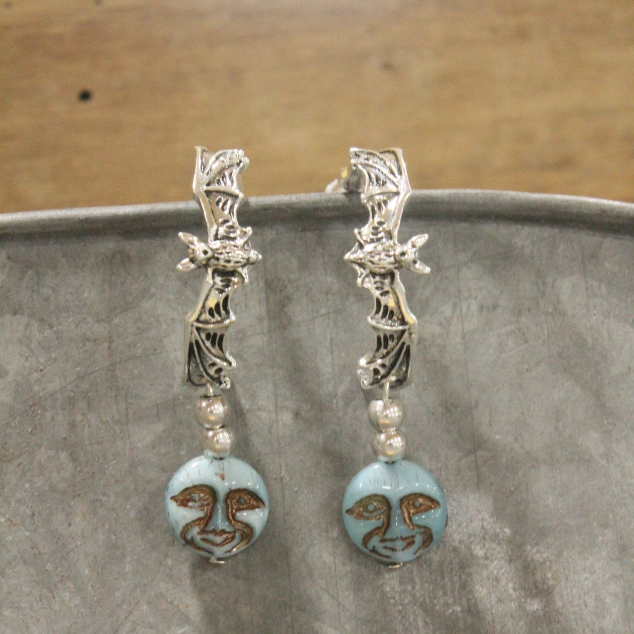 Bats Come Out At Night Hoop Earrings