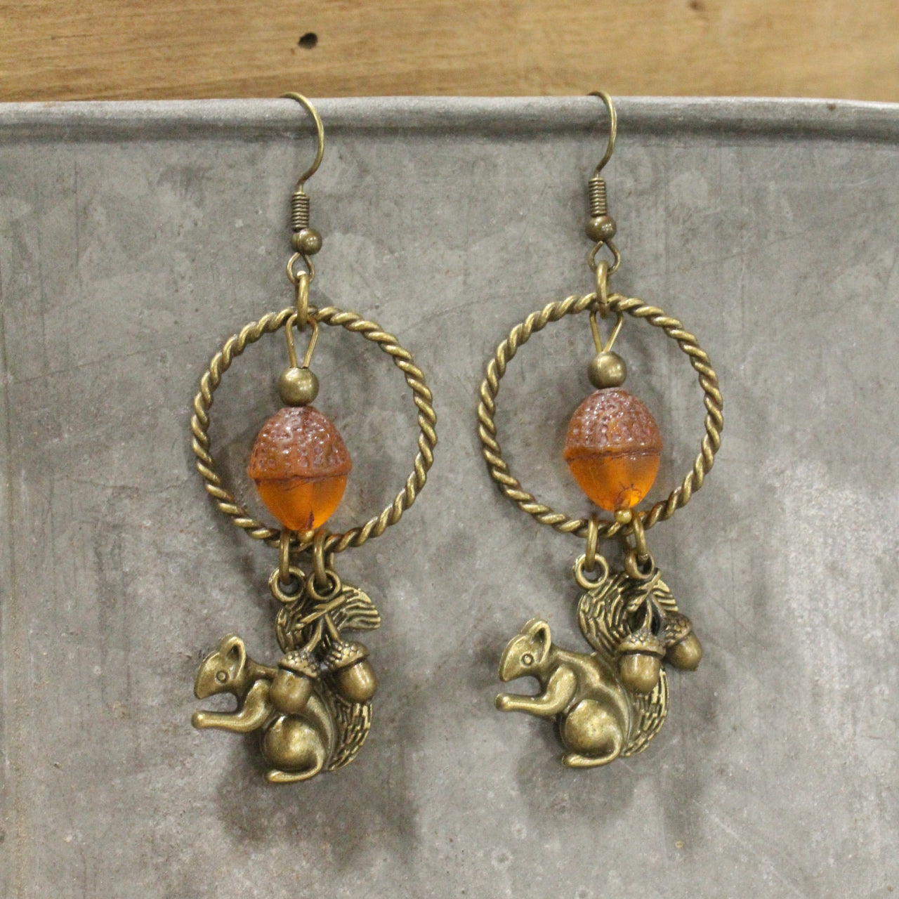 No Squireling Around Dangle Earrings