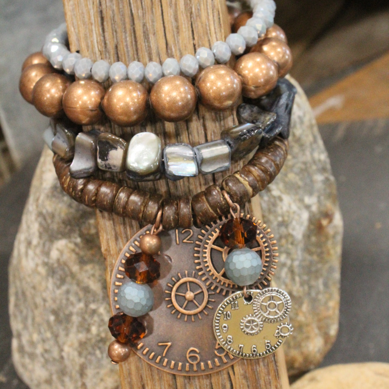 Fly Over Vintage Charm'd Bracelet Set