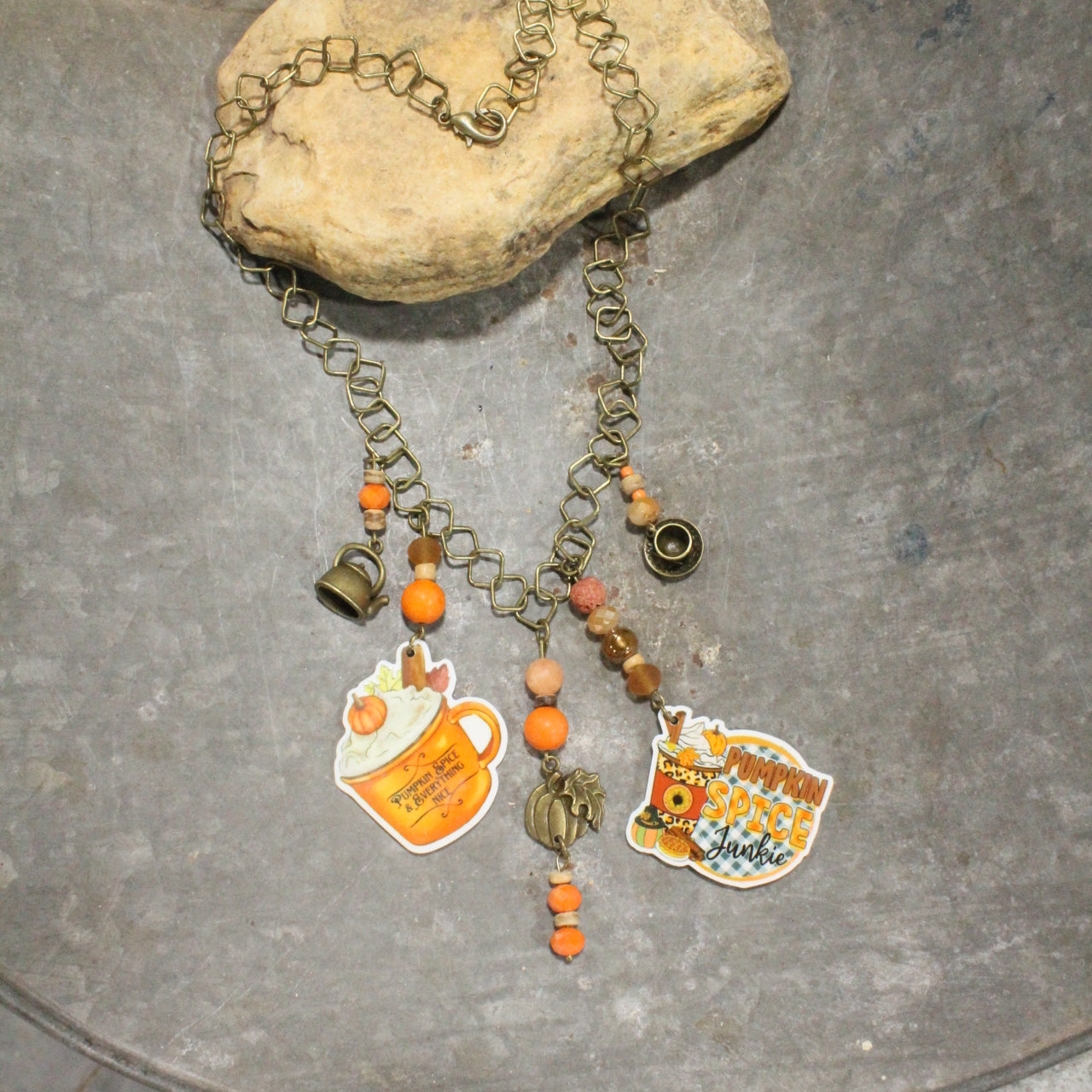 Pumpkin Spice & Everything Nice Charm'd Necklace