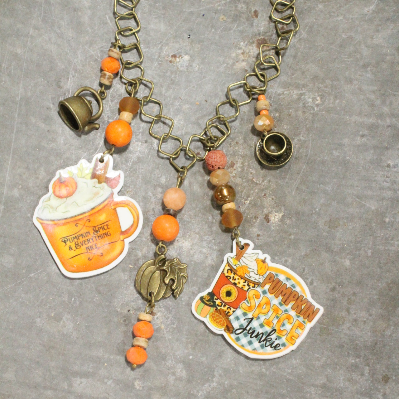 Pumpkin Spice & Everything Nice Charm'd Necklace