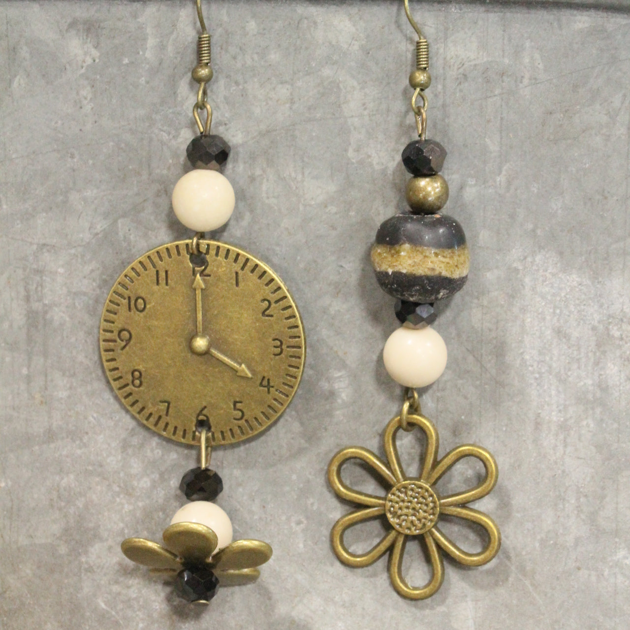 Fly Over Duck Vintage Dangle Earrings