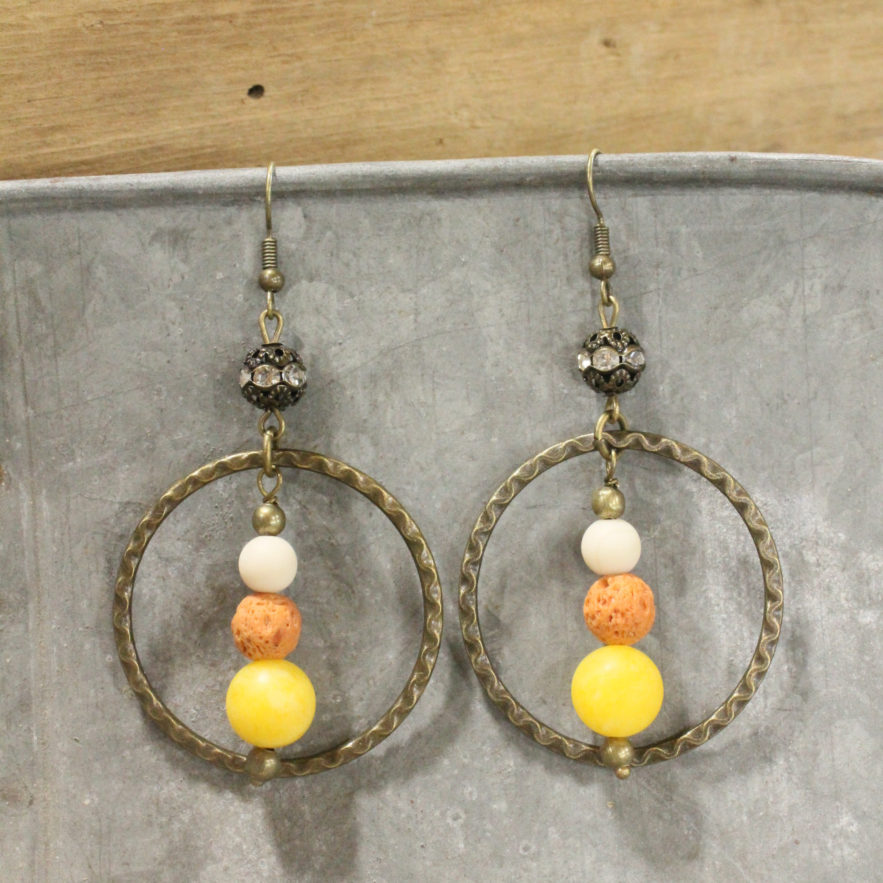 Candy Corn Time Of Year Dangle Drop Earrings